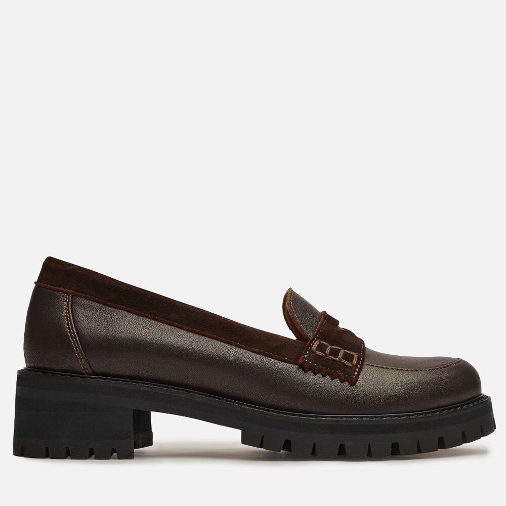 Elegant Brown Leather Loafers - Picture 3 of 4